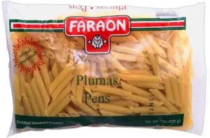 Faraon Plumas, Pens Pasta, Enriched Macaroni Product, 7 oz