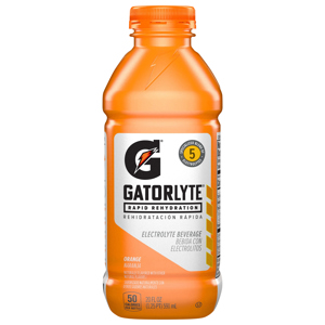 Gatorlyte Rapid Rehydration Orange Electrolyte Beverage, 20 fl oz (1.25 pt) 591 ml