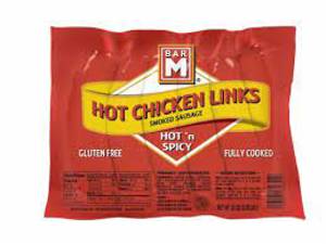 Bar M Hot Chicken Links Hot 'N Spicy Smoked Sausage, 32 oz