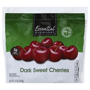 Essential Everyday Cherries, Dark Sweet, 12 oz (340 g)