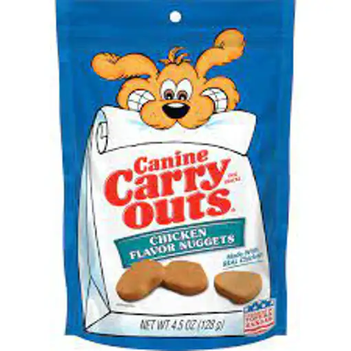 Canine Carry Outs Chicken Flavor Nuggets Dog Snacks, 4.5 Oz (128 G