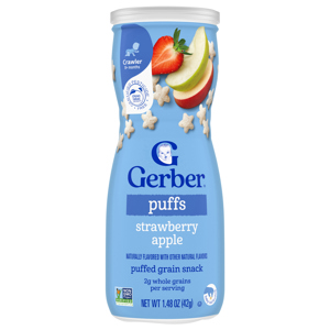 Gerber Crawler (8+ Months) Strawberry Apple Puffs, 1.48 oz (42 g)