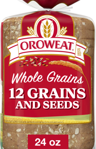 Oroweat 12 Grains and Seeds Bread, 24 oz