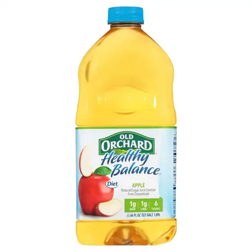 Old Orchard Juice Cocktail, Apple, Diet, 64 fl oz gal) l