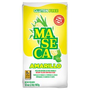 Maseca Corn Masa Flour, Yellow, Instant, 32 oz (2 lb) 907 g