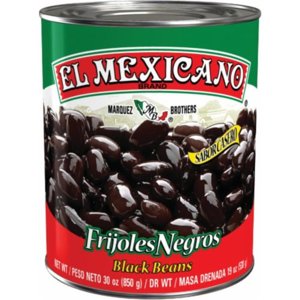 El Mexicano Whole Black Beans, 29 oz