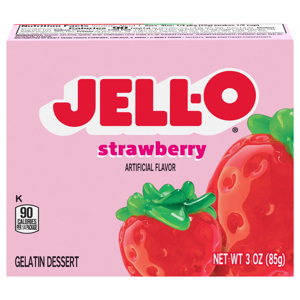 Jell-O Strawberry Gelatin Dessert, 3 oz (85 g)