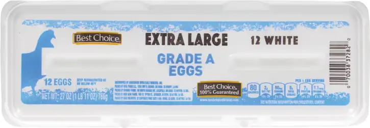 Private Label – Rockport, In – Best Choice Grade A X-large Eggs, 1dz
