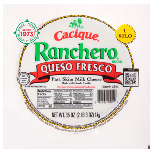 Cacique Cheese, Part Skim Milk, Queso Fresco, 35 oz (2.2 lb) 1 kg