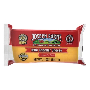Joseph Farms Cheese, Mild Cheddar, 8 oz