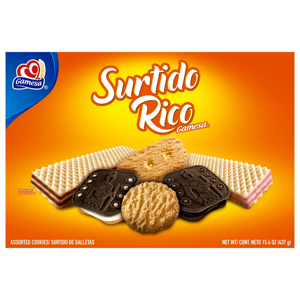 Gamesa Surtido Rico Assorted Cookies, 15.4 oz (437 g)