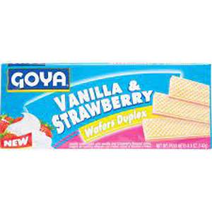 Goya Vanilla & Strawberry Wafers, 4.9 oz