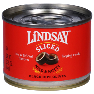 Lindsay Olives, Black Ripe, Sliced, 2.25 oz (64 g)