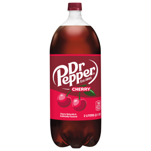 Dr Pepper Cherry Soda, 2 liters (2.1 qt)