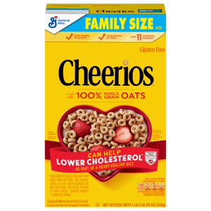 Cheerios Cereal Family Size, 18 oz (1 lb 2 oz) 510 g