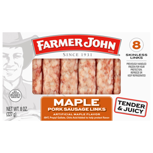 Farmer John Pork Sausage Links, Maple, 8 links [8 oz (227 g)]