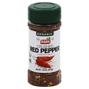 Badia Red Pepper, Organic, Crushed, 1.25 oz (35.5 g)