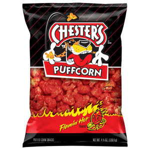 Chester's Flamin' Hot Flavored Puffcorn, 4.25 oz (120.4 g)