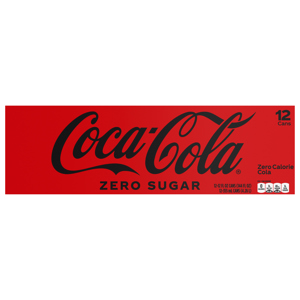 Coca-Cola Cola, Zero Sugar, 12 - 12 fl oz (355 ml) cans [144 fl oz (4.26 l)]