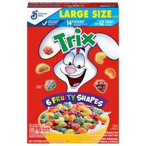Trix 6 Fruity Shapes Corn Puffs Large Size, 13.9 oz (394 g)