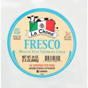 La Chona Mexican Style Fresco Crumbling Cheese, 24 oz (1.5 lb) 680 g