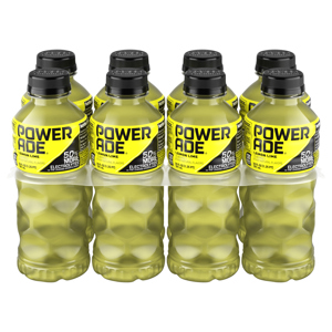 Powerade Lemon Lime Sports Drink, 8 - 20 fl oz (1.25 pt) 591 ml bottles