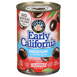 Early California Pitted Ripe Medium Olives, 6 oz (170 g)