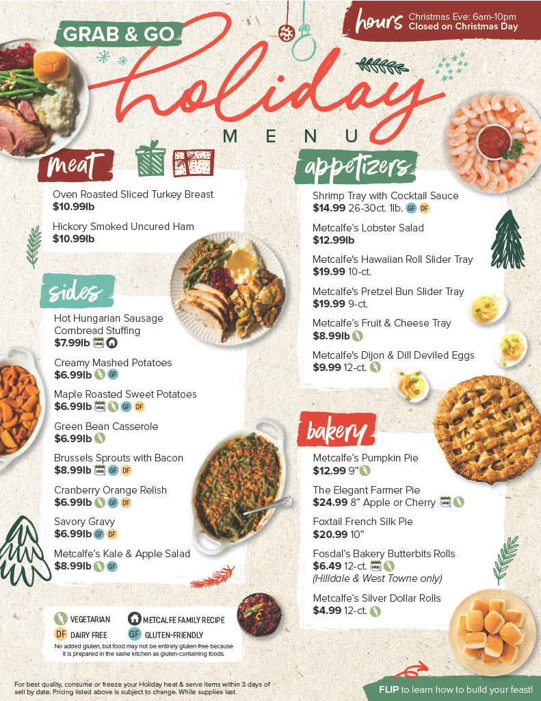 Holiday 2024 Grab &lsquo;n Go Menu – Metcalfe&rsquo;s Hilldale – Brew Pub 