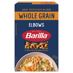 Barilla Whole Grain Elbows, 16 oz (1 lb) 454 g