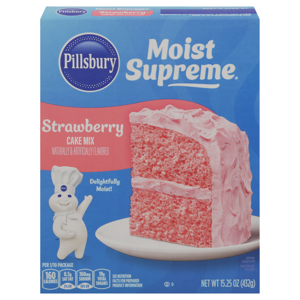 Pillsbury Cake Mix, Strawberry, 15.25 oz (432 g)