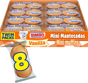 Bimbo Vanilla Mini Muffins, 8 twin packs, 17.6 oz