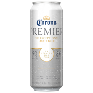 CORONA PREMIER BEER, LIGHT, 1 PT 8 FL OZ (24 OZ)