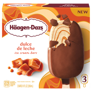 Haagen-Dazs Ice Cream Bars, Dulce De Leche, 3 bars [9 fl oz (266 ml)]