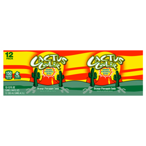 Cactus Cooler Soda, Orange Pineapple Blast, 12 Pack, 12 - 12 fl oz (355 ml) cans [144 fl oz (4.3 l)]