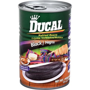 Ducal Black Beans, Refried, 15 oz (426 g)
