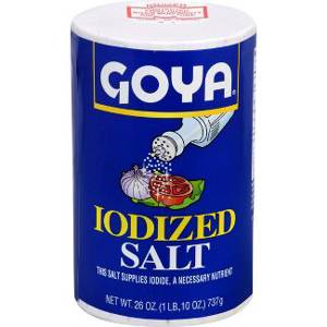 Goya Iodized Salt, 26 oz (1 lb 10 oz) 737 g