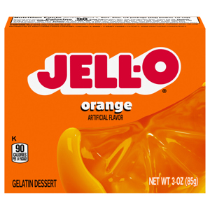 Jell-O Orange Gelatin Dessert, 3 oz (85 g)