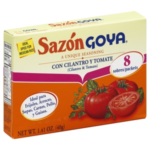 Sazon Goya Seasoning, Cilantro & Tomato, 8 packets [1.41 oz (40 g)]