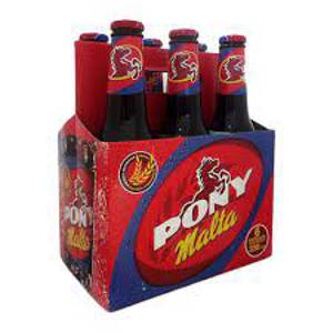 Pony Malta Malt Beverage, Non-Alcoholic, 6 Pack, 6 - 11.1 oz bottles