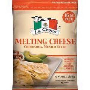 La Chona Chihuahua Mexico Style Melting Cheese, 16 oz (1 lb) 453 g