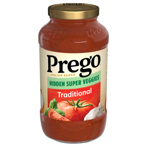 Prego Italian Sauce, Hidden Super Veggies, Traditional, 24 oz (1 lb 8 oz) 680 g