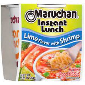 Maruchan® Instant Lunch™ Lime Flavor With Shrimp Ramen Noodle Soup 12-2.25 Oz. Cups