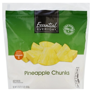 Essential Everyday Pineapple, Chunks, 16 oz (1 lb) 454 g