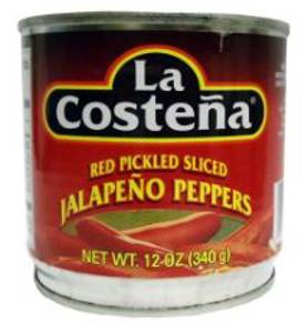 La Costena La Costeña® Sliced Red Pickled Jalapeño Peppers 12 Oz. Can