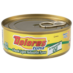 Dolores Chunk Light Yellowfin Tuna in Vegetable Oil, 5 oz (142 g)