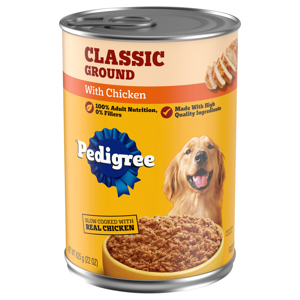 Pedigree Classic Ground Chicken Food for Dogs, 22 oz (625 g)