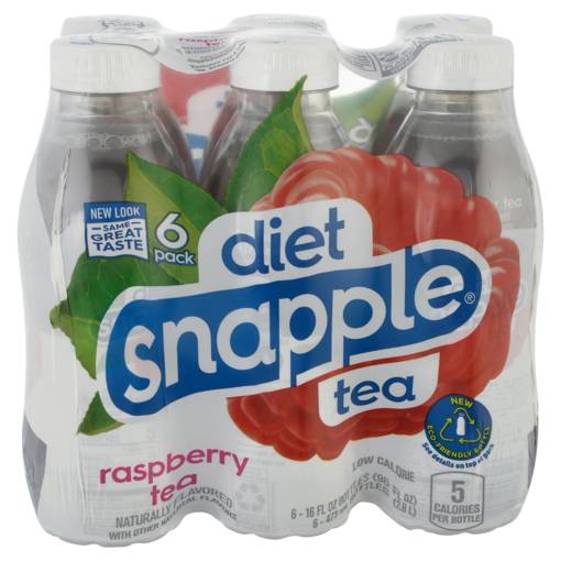  Snapple Peach Tea, 16 fl oz recycled plastic bottle, Pack of  12 : Grocery & Gourmet Food