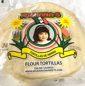 Mariana's Tortilla Harina / Flour Tortillas 24 count