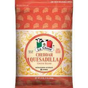 La Chona Cheddar Quesadilla Cheese Blend, 16 oz (1 lb) 453 g