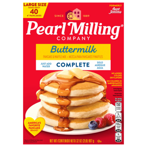 Pearl Milling Company Complete Buttermilk Pancake & Waffle Mix, 32 oz (2 lb) 907 g